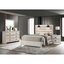  Crown Mark Carter B6810 King Platform Bed - White IMAGE 4