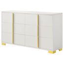  Coaster Furniture Marceline 222933 6-Drawer Dresser - White IMAGE 5