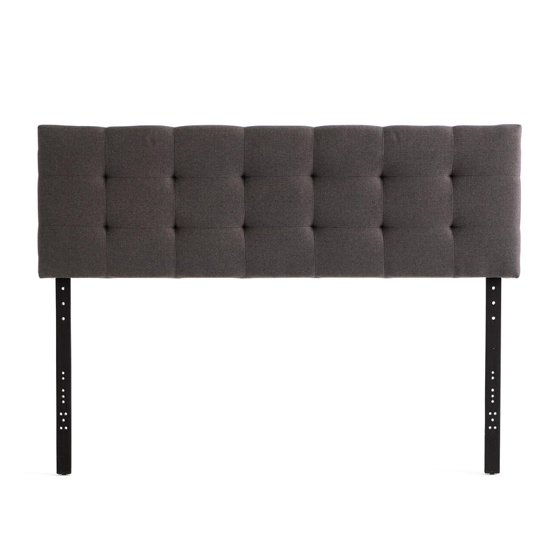  Weekender Davis Upholstered Headboard - Charcoal (Twin) IMAGE 1