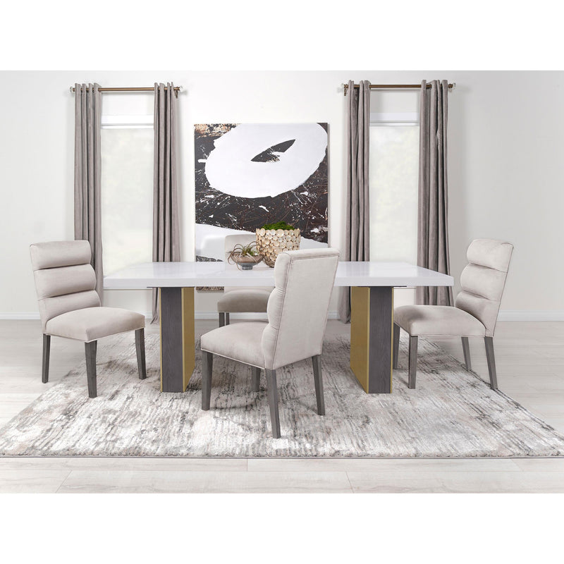  Coaster Furniture Carla 106683 Velvet Upholstered Dining Side Chair - Stone IMAGE 13