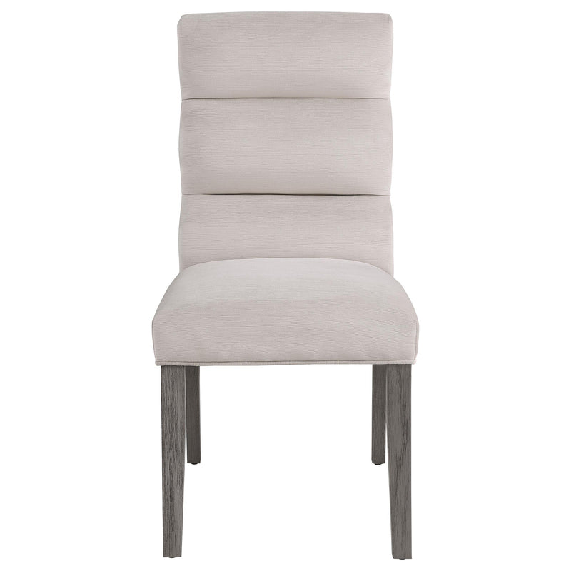  Coaster Furniture Carla 106683 Velvet Upholstered Dining Side Chair - Stone IMAGE 2