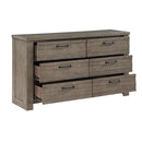 Homelegance Longview 6-Drawer Dresser 1498GY-5 IMAGE 3