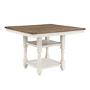 Homelegance Square Alburgh Counter Height Dining Table 5906WH-36 IMAGE 2
