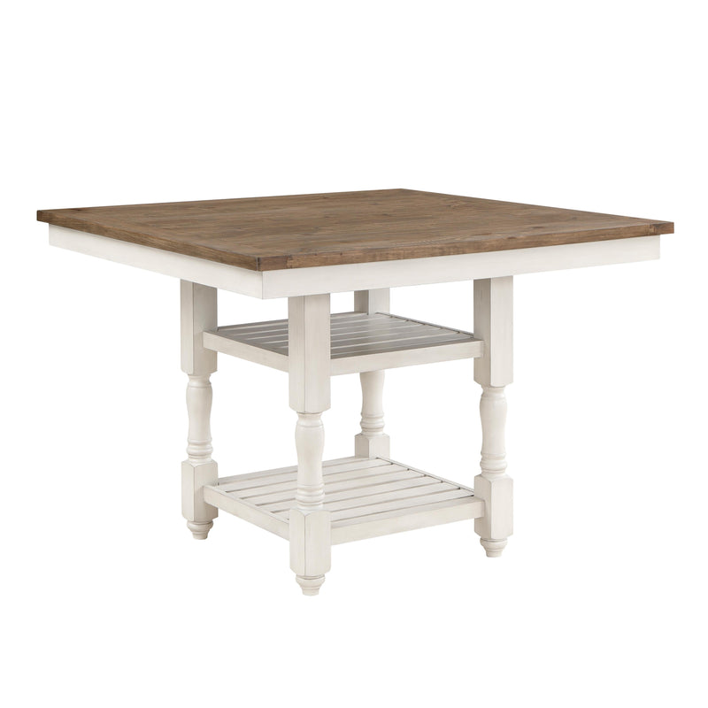 Homelegance Square Alburgh Counter Height Dining Table 5906WH-36 IMAGE 2