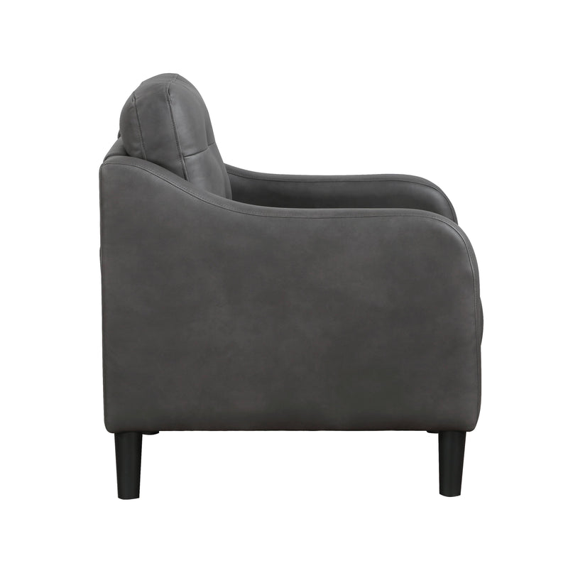Homelegance Mallory Stationary Fabric Chair 9489GRY-1 IMAGE 3