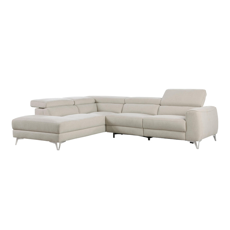 Homelegance Bienvenue 9415*SCPW 2 pc Power Reclining Sectional with Left Chaise IMAGE 2