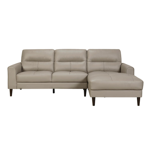 Homelegance Lewes 8566LTE*SC 2 pc Sectional with Right Chaise IMAGE 1