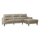 Homelegance Lewes 8566LTE*SC 2 pc Sectional with Right Chaise IMAGE 2