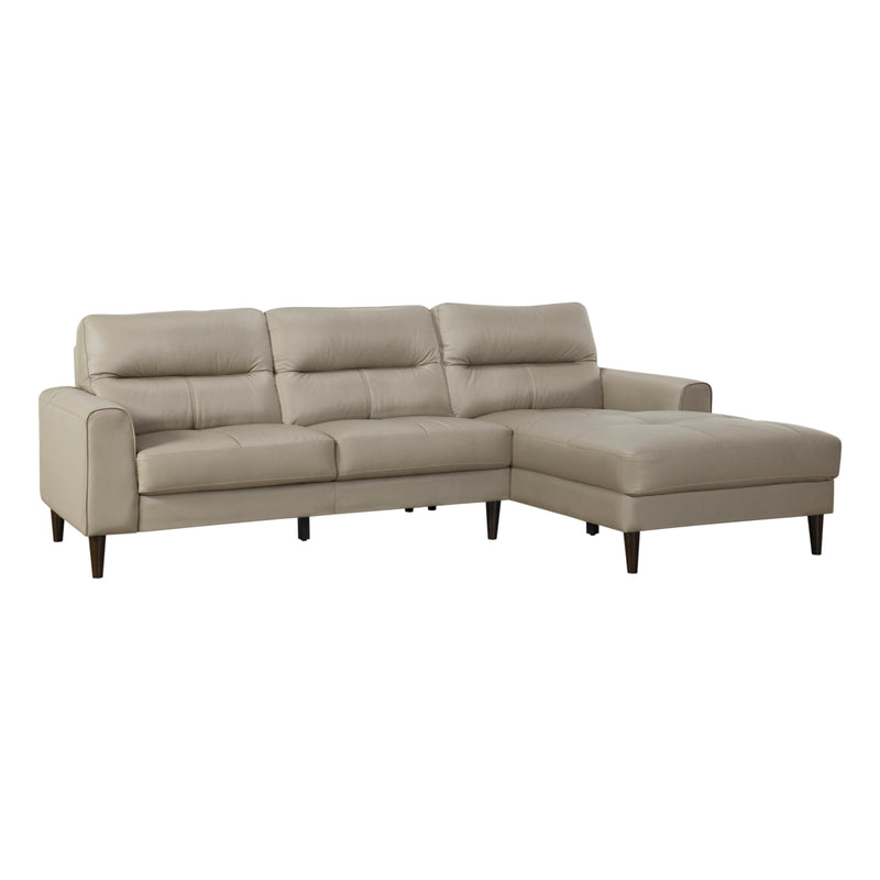 Homelegance Lewes 8566LTE*SC 2 pc Sectional with Right Chaise IMAGE 2