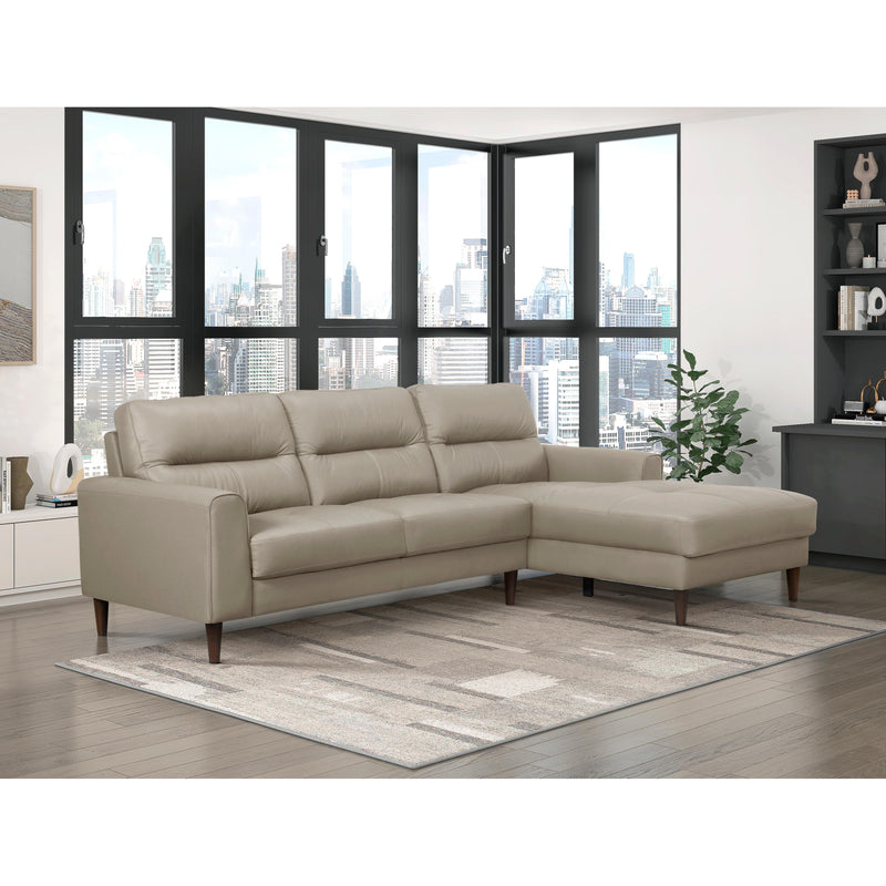 Homelegance Lewes 8566LTE*SC 2 pc Sectional with Right Chaise IMAGE 6