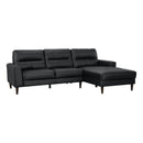 Homelegance Lewes 8566BLK*SC 2 pc Sectional with Right Chaise IMAGE 2