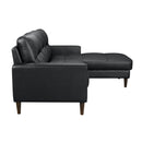 Homelegance Lewes 8566BLK*SC 2 pc Sectional with Right Chaise IMAGE 3