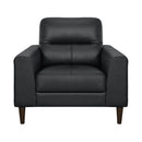 Homelegance Lewes Stationary Leather Match Chair 8566BLK-1 IMAGE 1