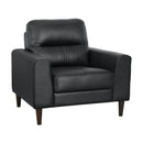 Homelegance Lewes Stationary Leather Match Chair 8566BLK-1 IMAGE 2