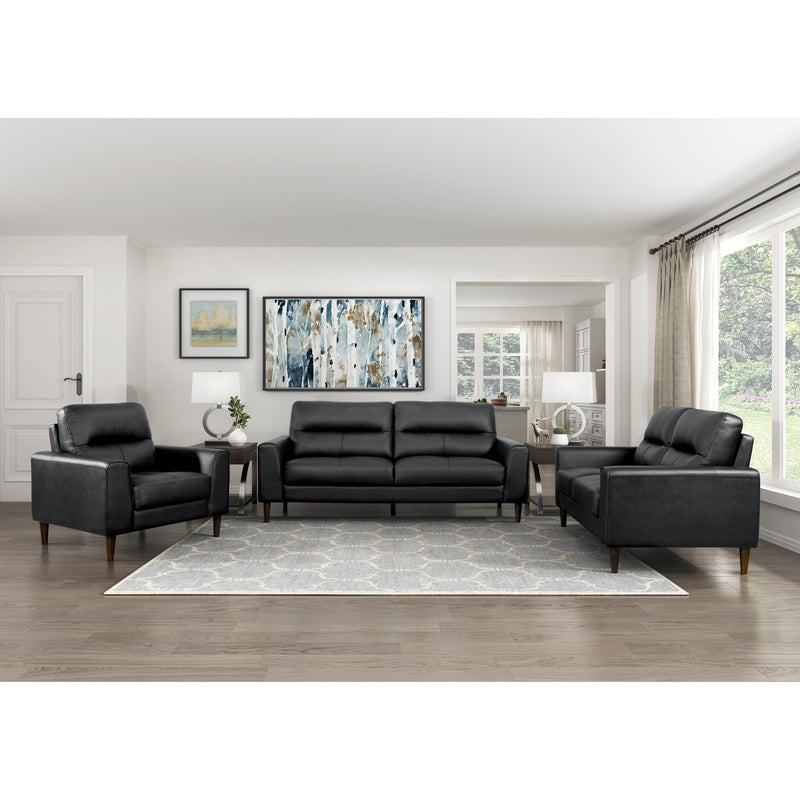 Homelegance Lewes Stationary Leather Match Chair 8566BLK-1 IMAGE 5
