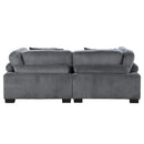 Homelegance Traverse Stationary Fabric Loveseat 8555GY-2* IMAGE 3