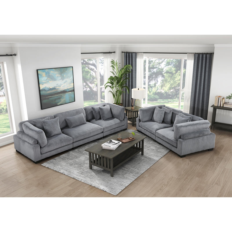 Homelegance Traverse Stationary Fabric Loveseat 8555GY-2* IMAGE 7