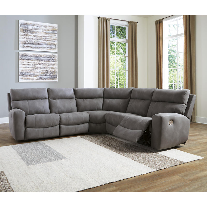 Signature Design by Ashley Next-Gen DuraPella Power Reclining Leather Look 5 pc Sectional 6100331/6100346/6100358/6100362/6100377 IMAGE 4