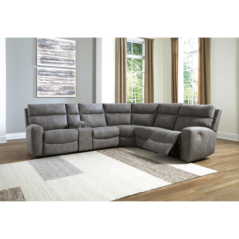Signature Design by Ashley Next-Gen DuraPella Power Reclining Leather Look 6 pc Sectional 6100358/6100357/6100331/6100377/6100346/6100362 IMAGE 8