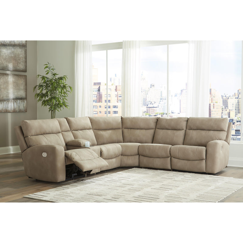 Signature Design by Ashley Next-Gen DuraPella Power Reclining Leather Look 6 pc Sectional 6100458/6100457/6100431/6100477/6100446/6100462 IMAGE 4