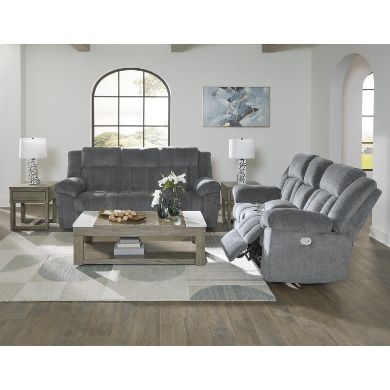 Signature Design by Ashley Tip-Off Power Reclining Fabric Loveseat 6930418 IMAGE 11