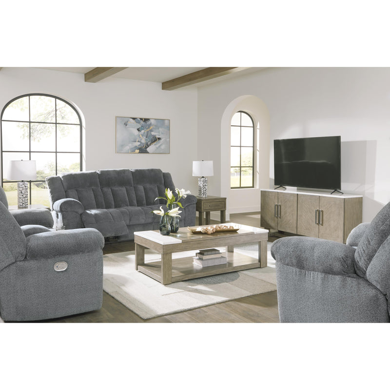 Signature Design by Ashley Tip-Off Power Reclining Fabric Loveseat 6930418 IMAGE 17