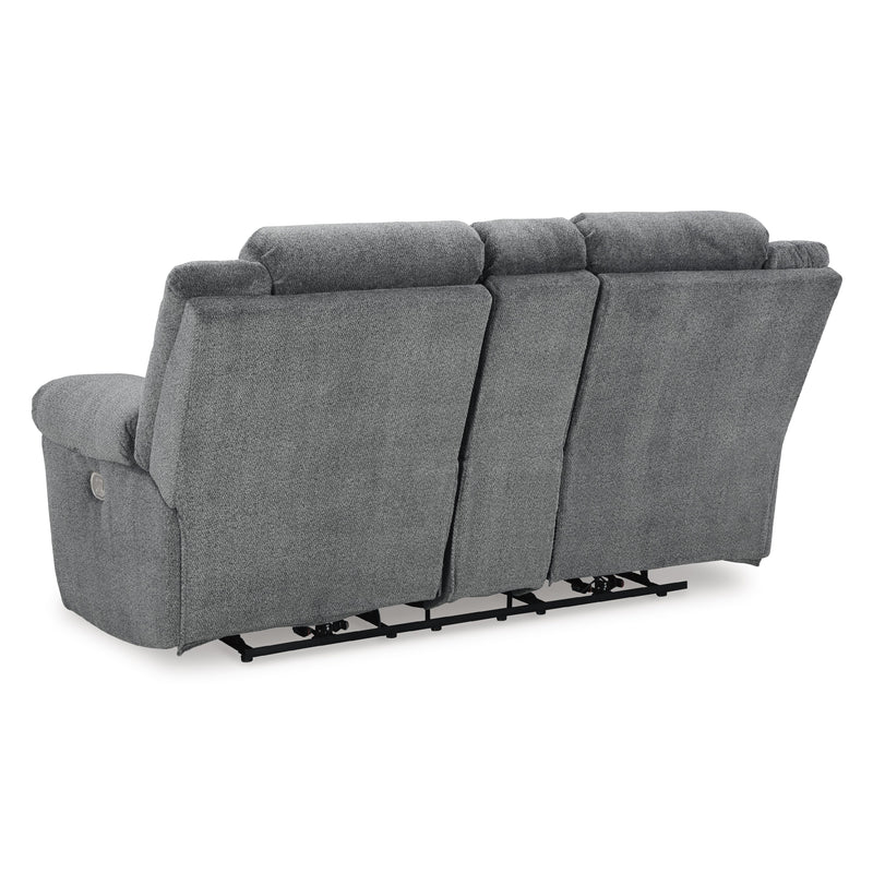 Signature Design by Ashley Tip-Off Power Reclining Fabric Loveseat 6930418 IMAGE 5