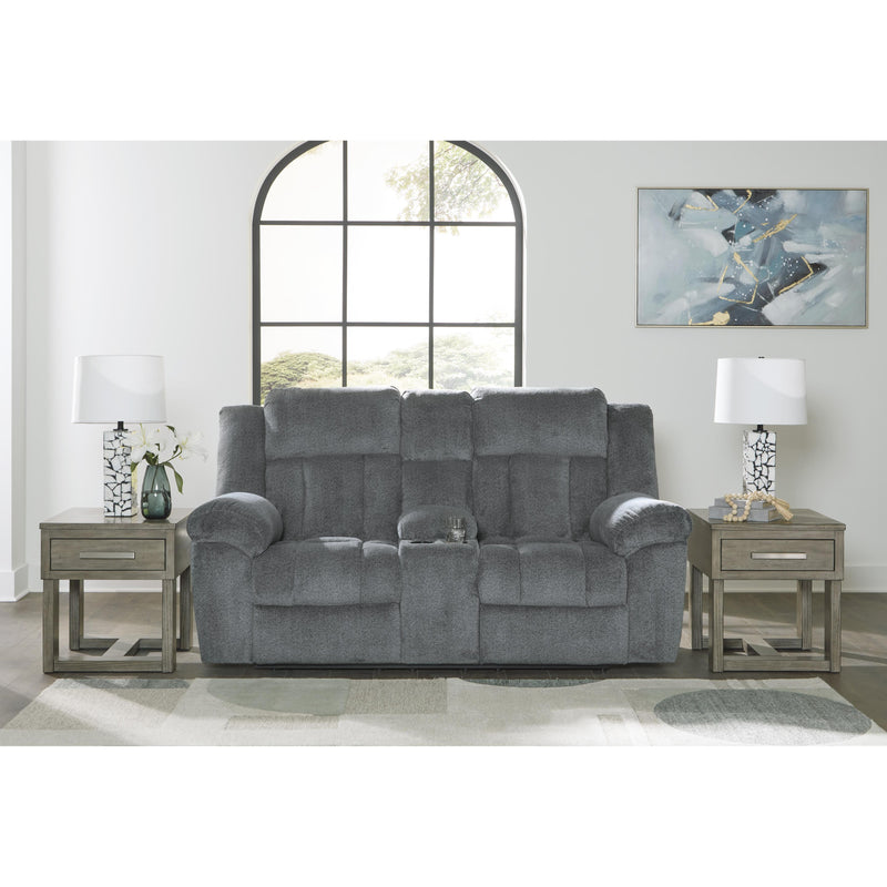 Signature Design by Ashley Tip-Off Power Reclining Fabric Loveseat 6930418 IMAGE 6