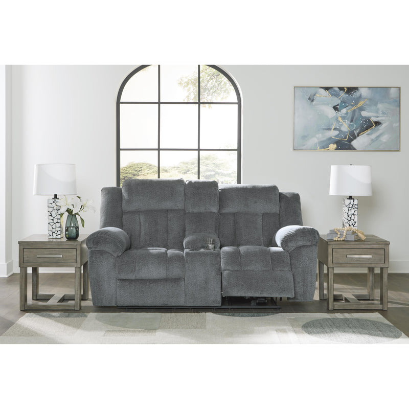 Signature Design by Ashley Tip-Off Power Reclining Fabric Loveseat 6930418 IMAGE 7