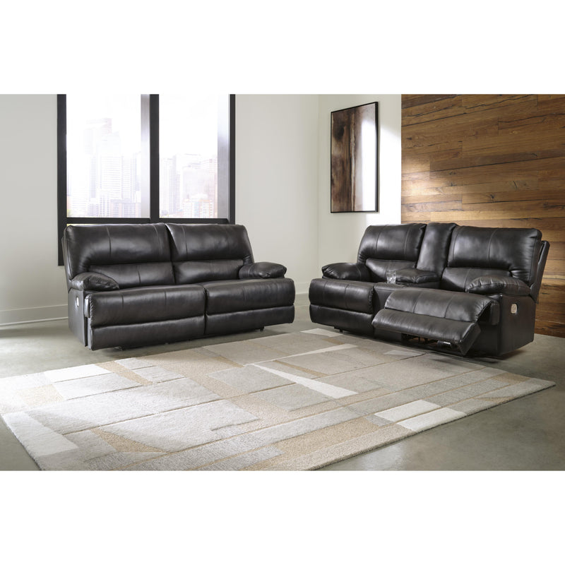 Signature Design by Ashley Mountainous Power Reclining Leather Match Loveseat U6580118 IMAGE 10