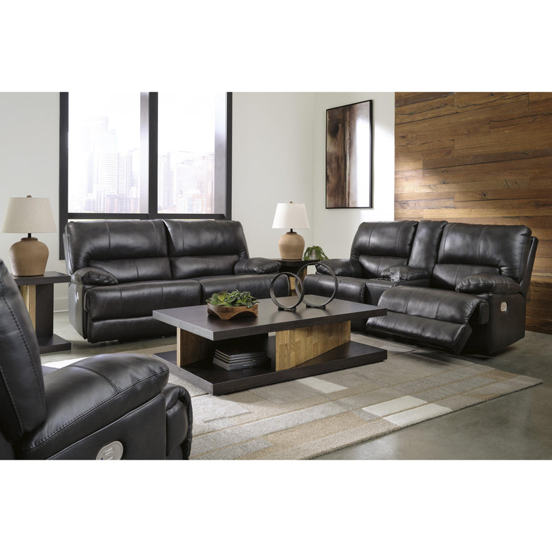 Signature Design by Ashley Mountainous Power Reclining Leather Match Loveseat U6580118 IMAGE 14