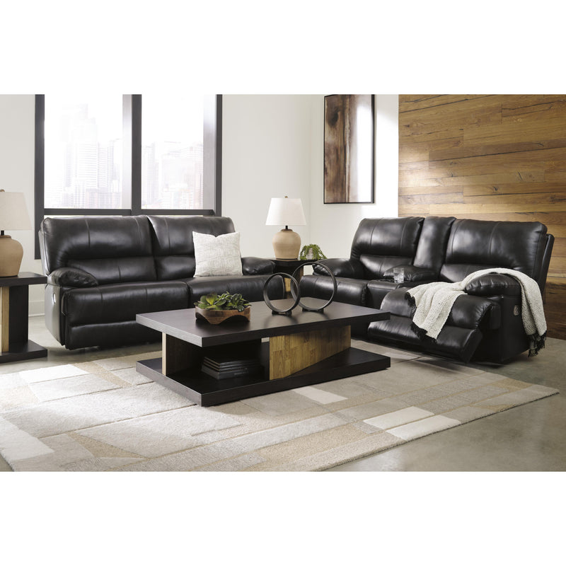 Signature Design by Ashley Mountainous Power Reclining Leather Match Sofa U6580147 IMAGE 14