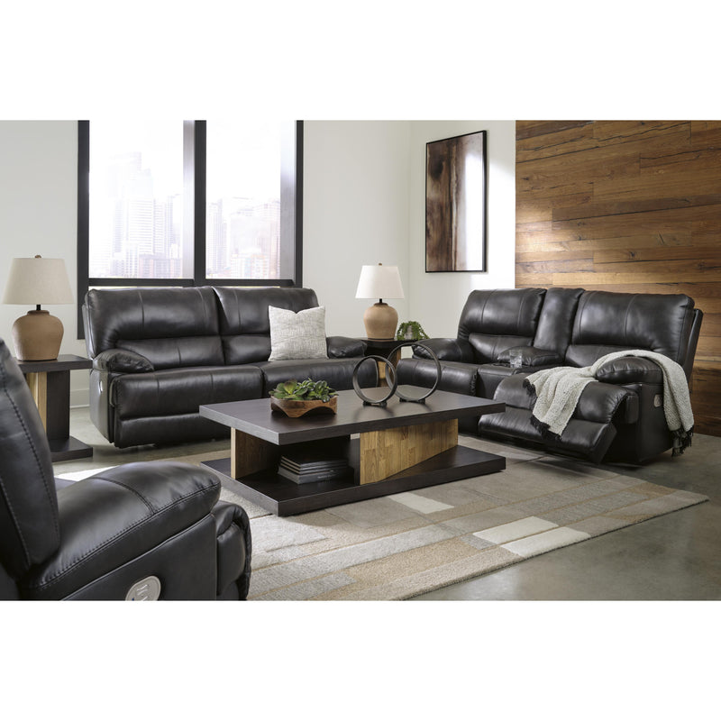 Signature Design by Ashley Mountainous Power Reclining Leather Match Sofa U6580147 IMAGE 16