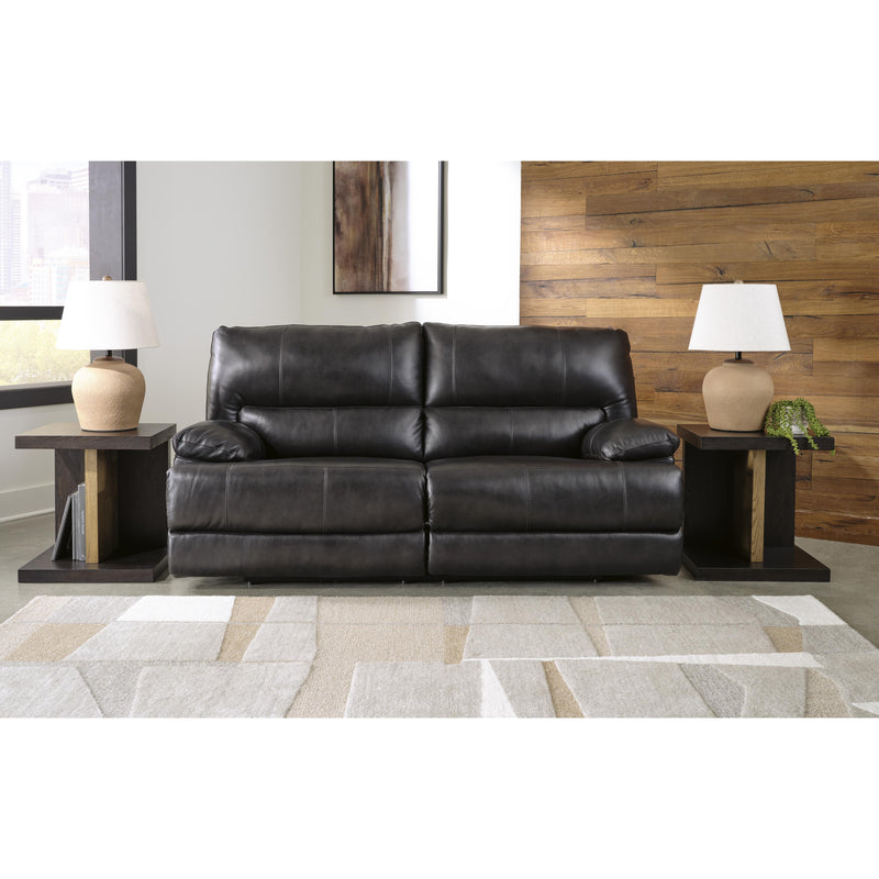 Signature Design by Ashley Mountainous Power Reclining Leather Match Sofa U6580147 IMAGE 6