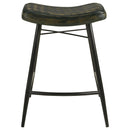  Coaster Furniture Bayu 109258 Leather Upholstered Counter Stool - Espresso IMAGE 2