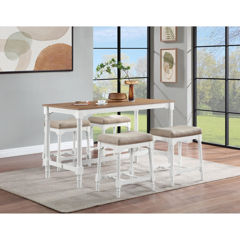 Coaster Furniture Martina 5 pc Counter Height Dinette 150375 IMAGE 2