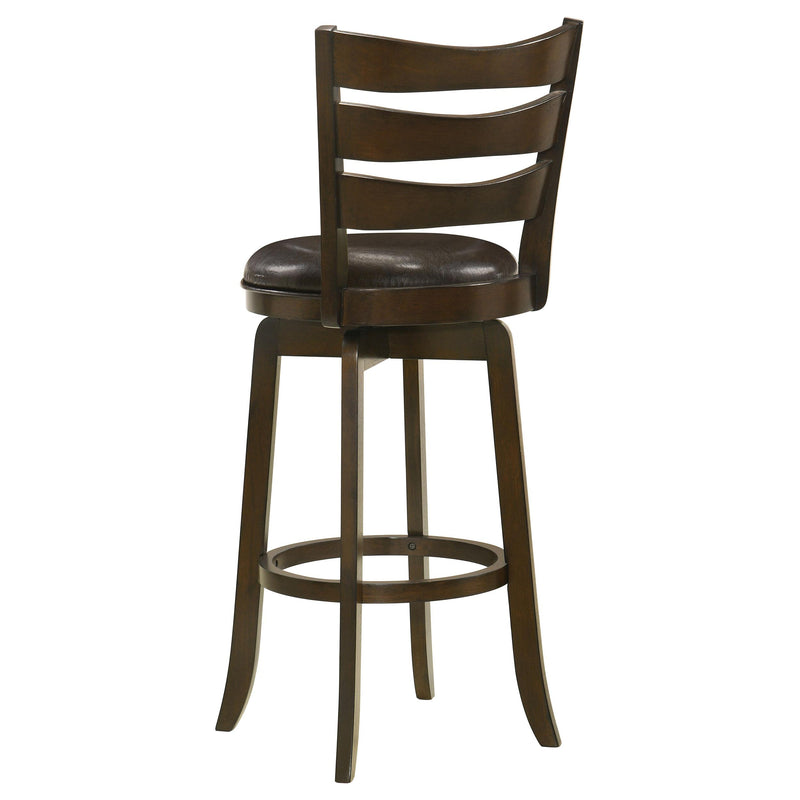  Coaster Furniture Murphy 181369 Wood Pub Height Swivel Bar Chair - Dark Brown IMAGE 6