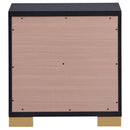Coaster Furniture Marceline 222832 2-Drawer Nightstand - Black IMAGE 7