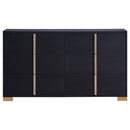  Coaster Furniture Marceline 222833 6-Drawer Dresser - Black IMAGE 3
