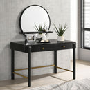  Coaster Furniture Arini 224337 2-Drawer Vanity Desk Makeup Table - Black IMAGE 11