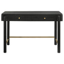  Coaster Furniture Arini 224337 2-Drawer Vanity Desk Makeup Table - Black IMAGE 4