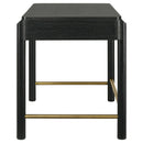 Coaster Furniture Arini 224337 2-Drawer Vanity Desk Makeup Table - Black IMAGE 6