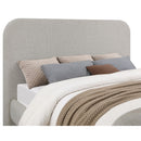  Coaster Furniture Wren 302052Q Upholstered Queen Panel Bed - Grey IMAGE 6