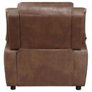  Coaster Furniture Ellington 508283 Upholstered Padded Arm Accent Chair - Dark Brown IMAGE 6