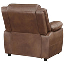  Coaster Furniture Ellington 508283 Upholstered Padded Arm Accent Chair - Dark Brown IMAGE 7