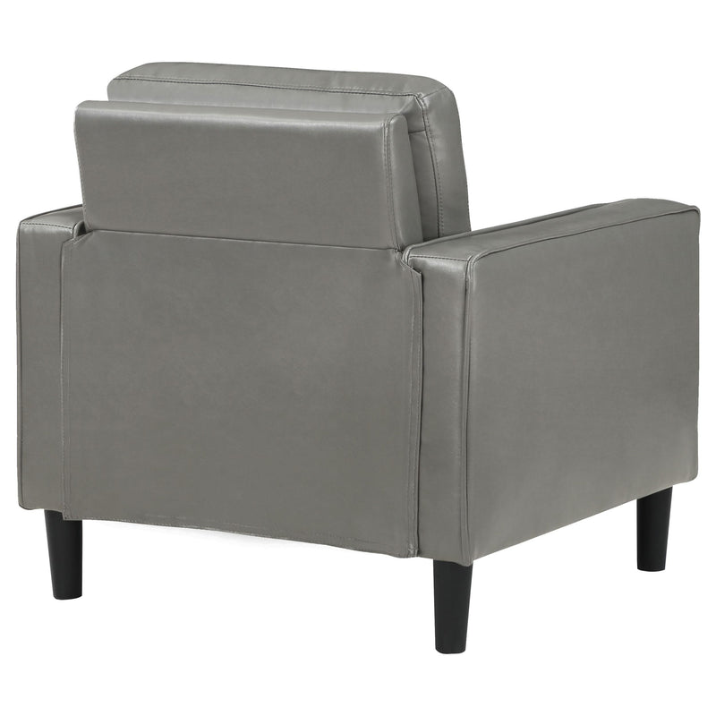  Coaster Furniture Ruth 508367 Upholstered Track Arm Accent Chair - Grey IMAGE 7