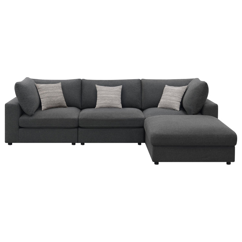 Coaster Furniture Serene Fabric 4 pc Sectional 551324-SETB IMAGE 2