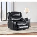 Coaster Furniture Camila 610246 Upholstered Glider Recliner Chair - Black IMAGE 3