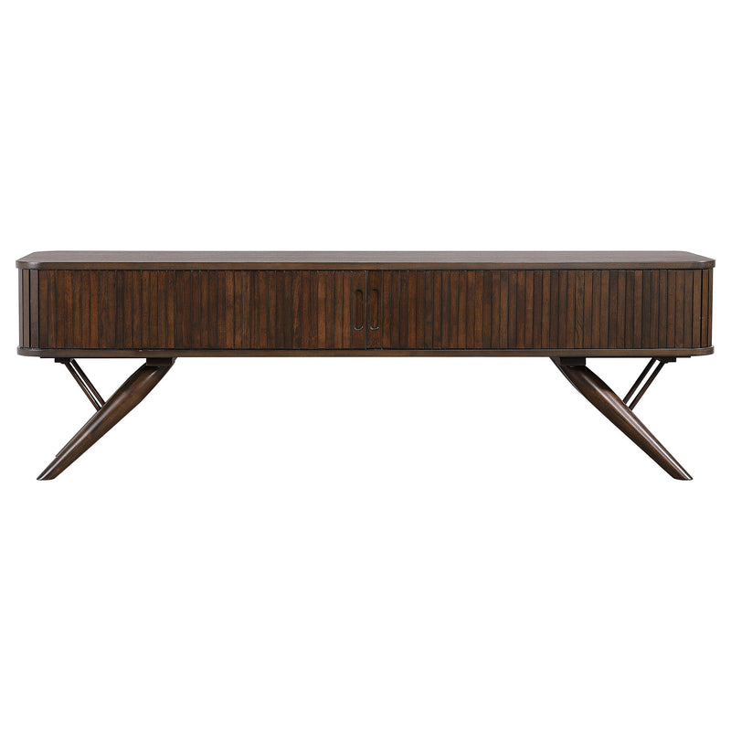 Coaster Furniture Valna 701713 Rectangular 71" TV Stand With Sliding Doors - Walnut IMAGE 4