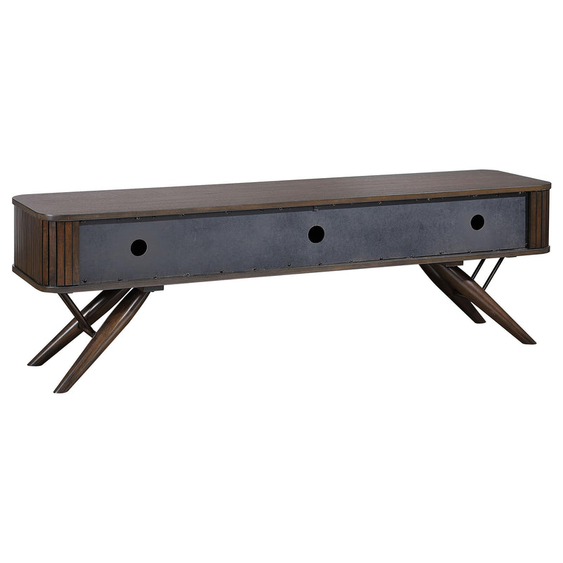 Coaster Furniture Valna 701713 Rectangular 71" TV Stand With Sliding Doors - Walnut IMAGE 6
